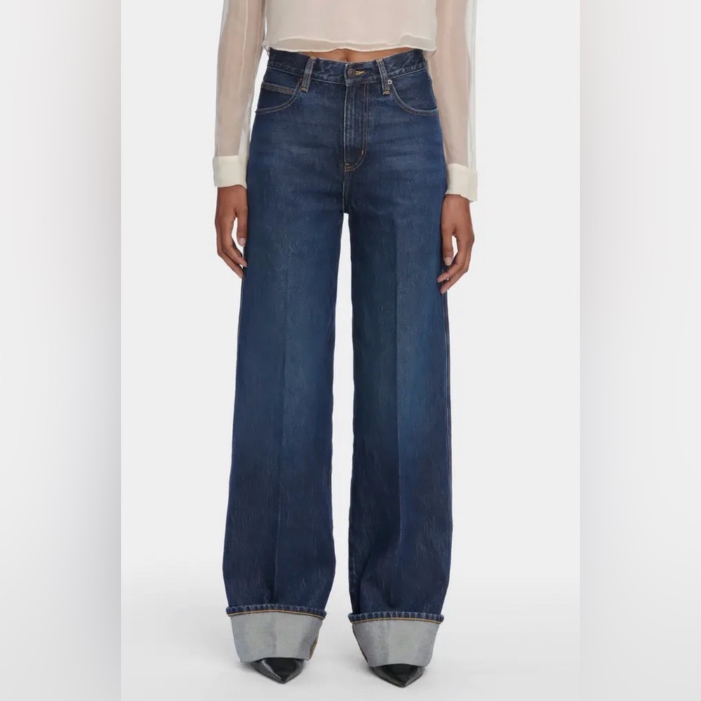 Frame Denim Dark Blue Flare Jeans